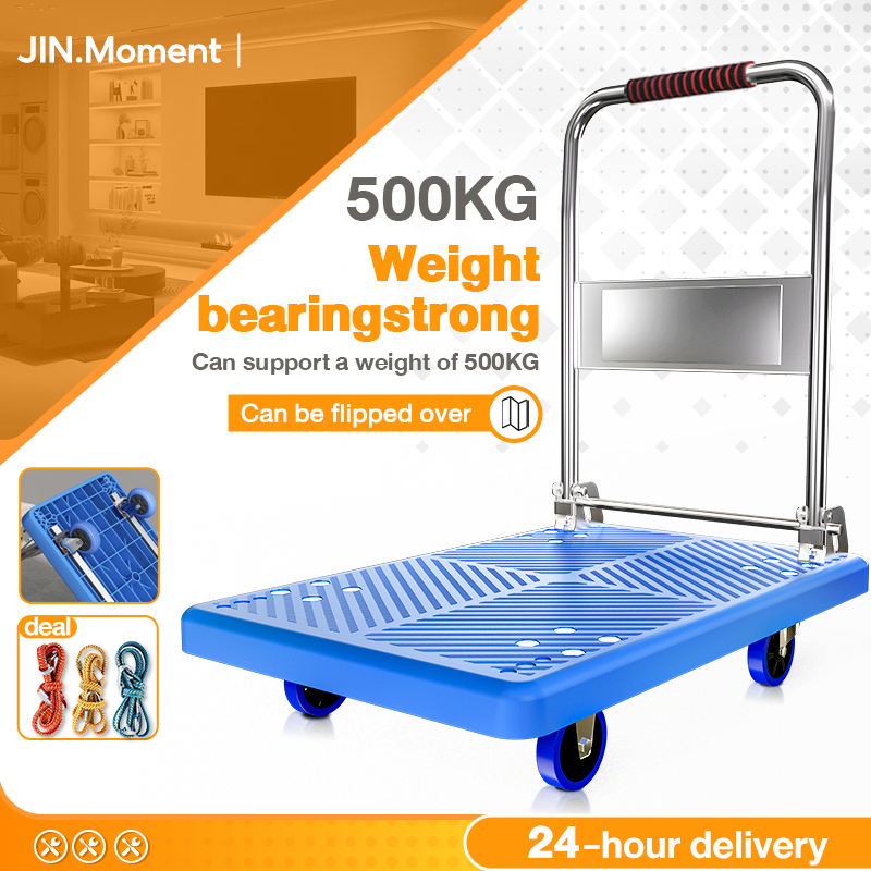 Foldable Trolley Heavy Duty Platform hand truck trolley rack Heavy duty ...