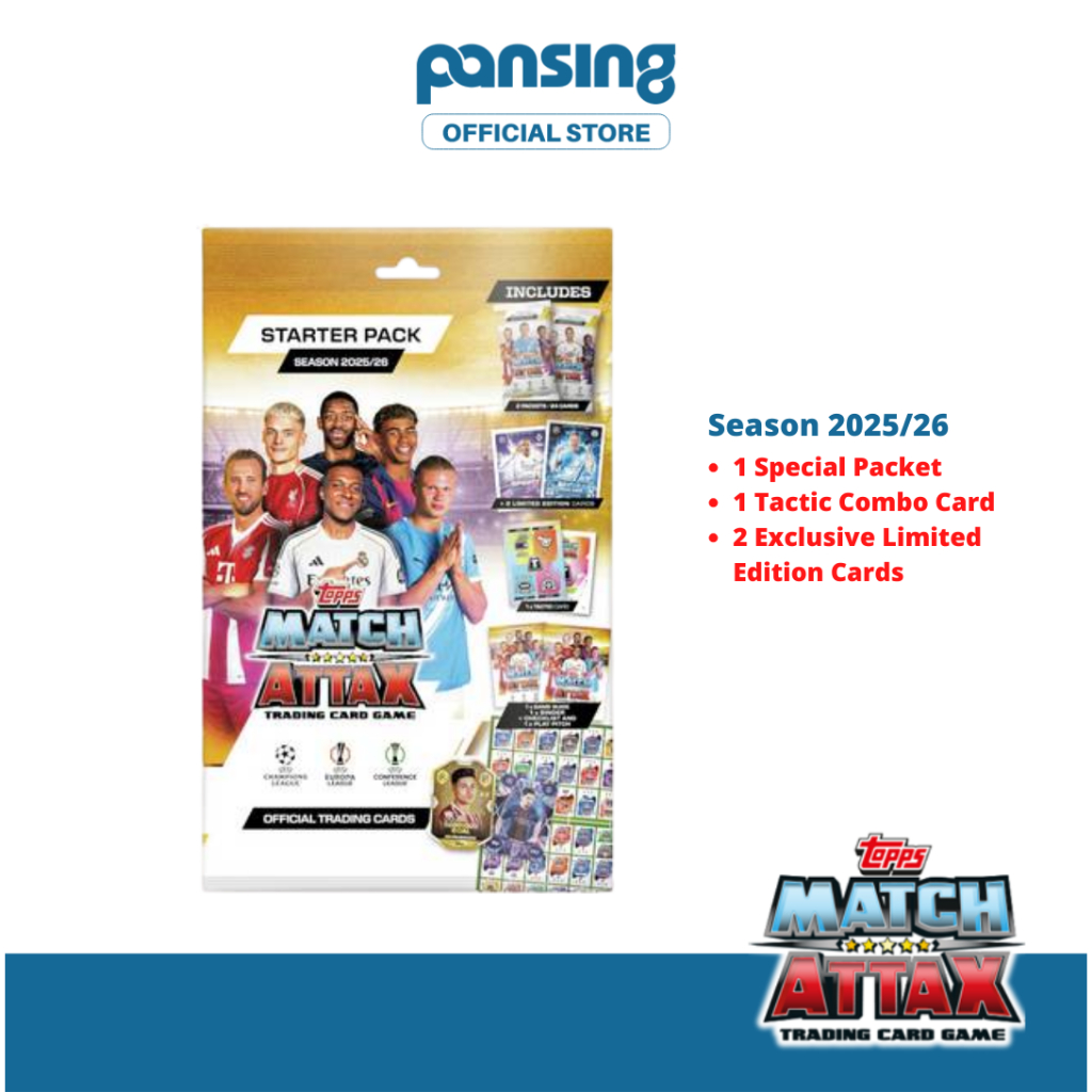 TOPPS Match Attax UCC Starter Pack Trading Card Game 2025/26 (24 cards +  Binder + Checklist + Game Mat) TCG | Shopee Malaysia