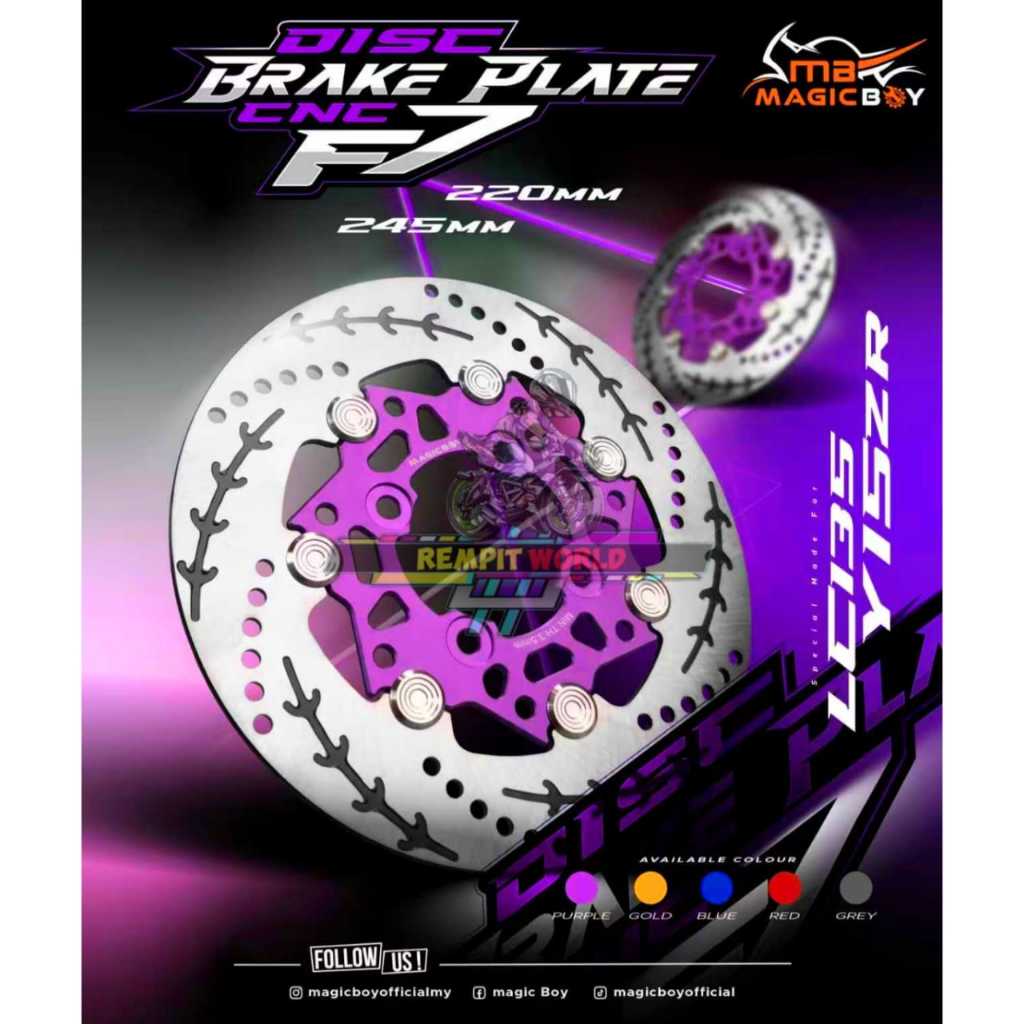 DISC TULANG IKAN 220MM 245MM FRONT BRAKE DISC Y15ZR LC135 4 HOLE BRAKE ...
