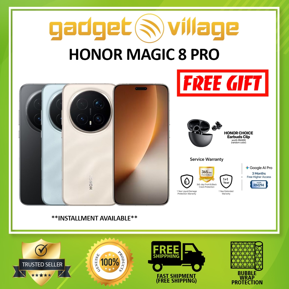 Honor Magic 8 Pro / Honor 400 Pro 5G Smartphone - Official 1 Year Honor Malaysia Warranty