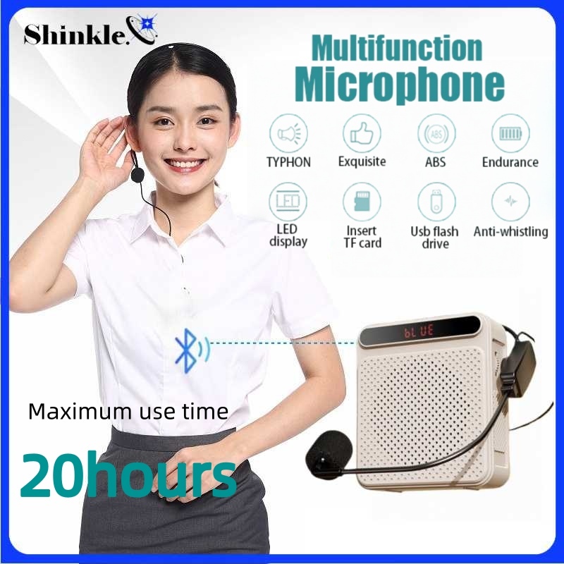 Shinkle K600 Speaker with Mic Voice Amplifier Wired Headset Microphone ...