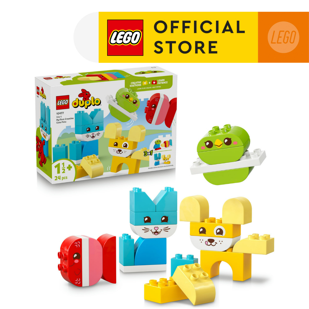 LEGO DUPLO My First 10477 3 in 1 Creative Cute Pets (24 Pieces ...
