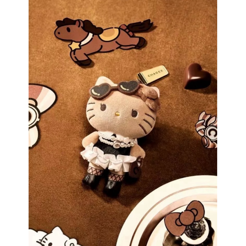 Chagee Hello Kitty limited edition bag/hair clip/keychain/doll/cup