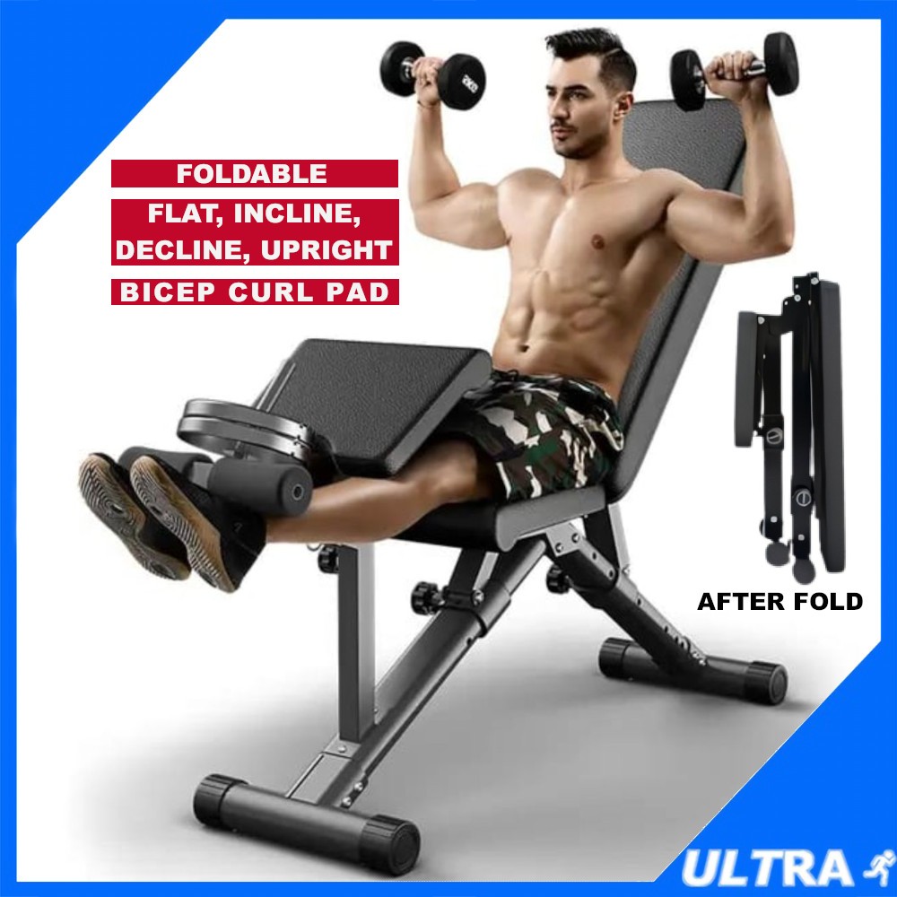 Foldable Multifunction Adjustable Dumbbell Bench Weight Stool Leg ...