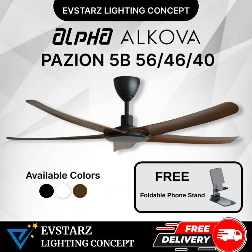 ALPHA ALKOVA PAZION G2 LED / NON LED 5B 56/46/40 inches DC Motor ...