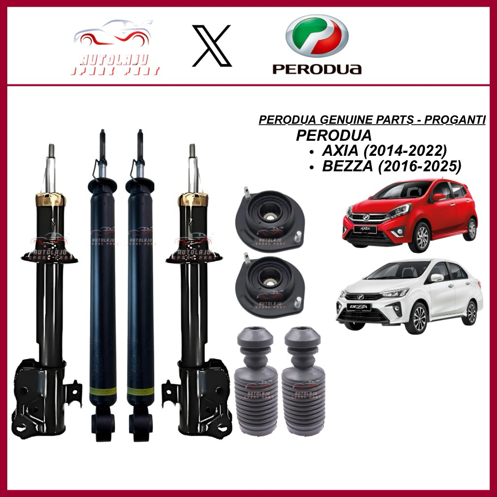 🔥GENUINE🔥 PERODUA AXIA 2014-2022 BEZZA 2016-2026 FRONT REAR SHOCK ...