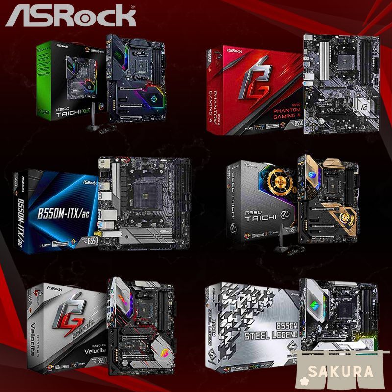 ASRock B550 Mini ITX/ ATX/ Micro ATX Motherboard with B550 Chipset for ...