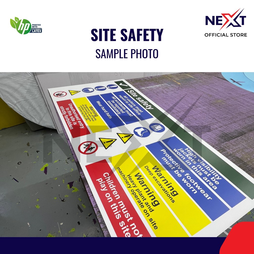 Site Safety Notice Signage | Construction or Industrial Use | Sticker ...