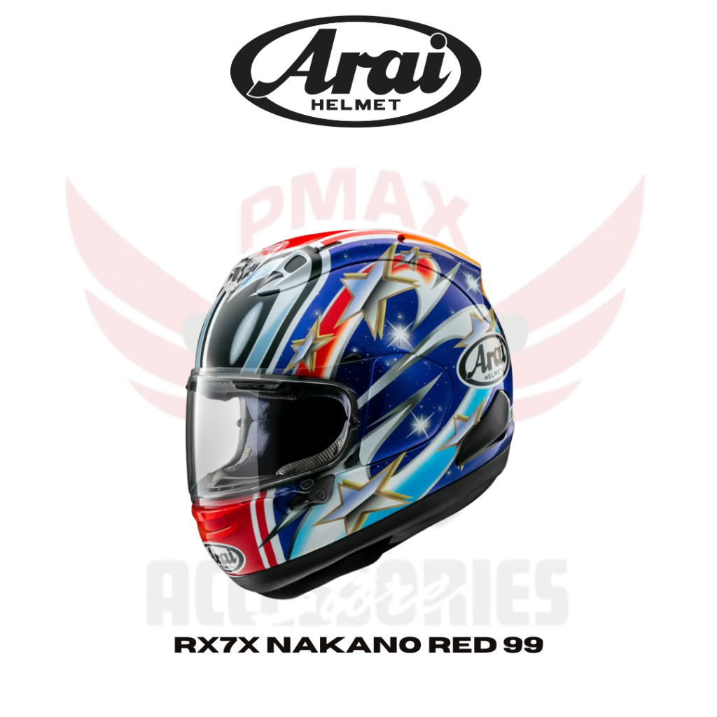 ARAI Rx7x Nakano Red 99 100% Original Made In Japan Helmet Full