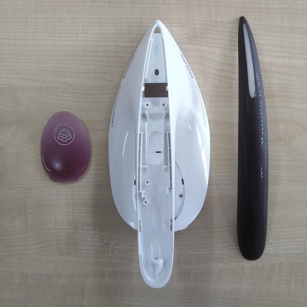 Philips Steam Iron GC8755 3pcs parts WHITE Housing Cover Printed inlay ...