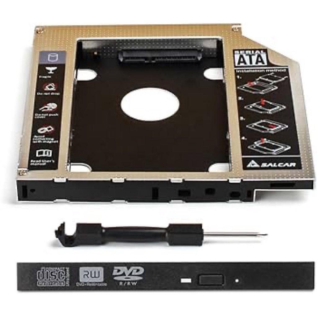 Salcar 2.HDD/SSD SATA 3.0 (SATA III) Hard Drive Frame Caddy for 12.7mm ...