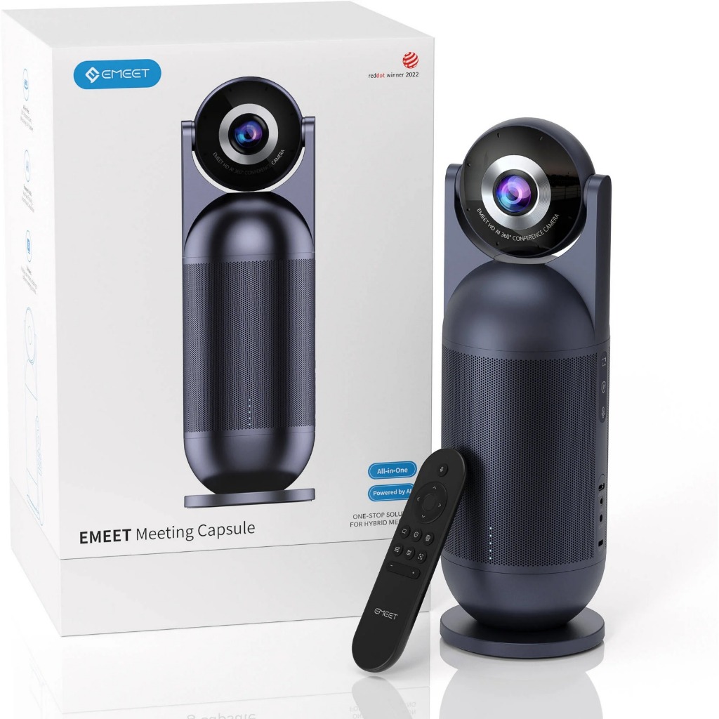 EMeet Meeting Capsule 360° Video Conference Camera - Digital Point ...