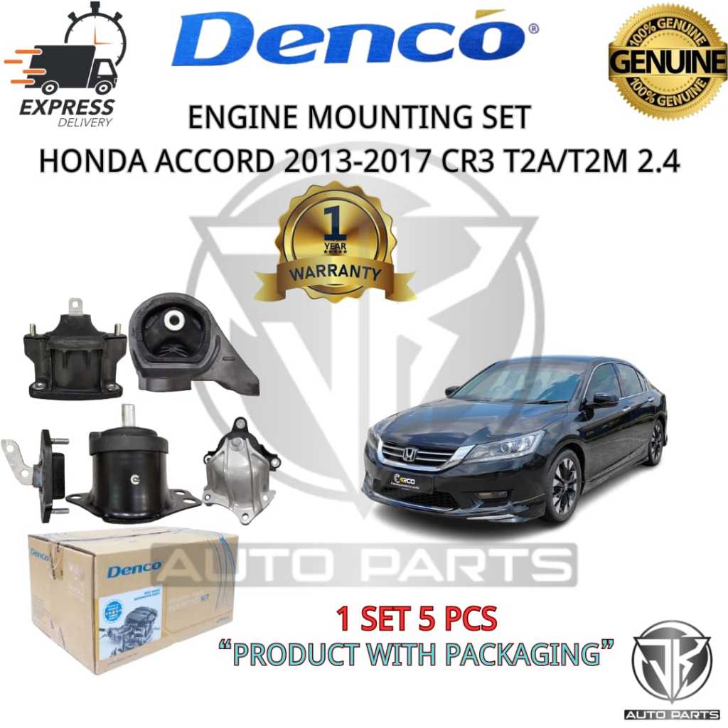 #DENCO#ENGINE MOUNTING SET HONDA ACCORD 2013-2017 CR7 T2A,T2M 2.4 (MK ...