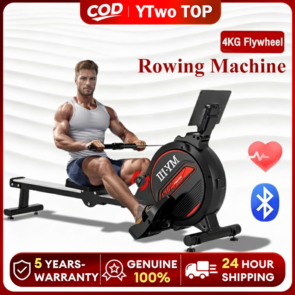 Rowing Machine Foldable Adjustable Resistance Home Fitness Rower for ...