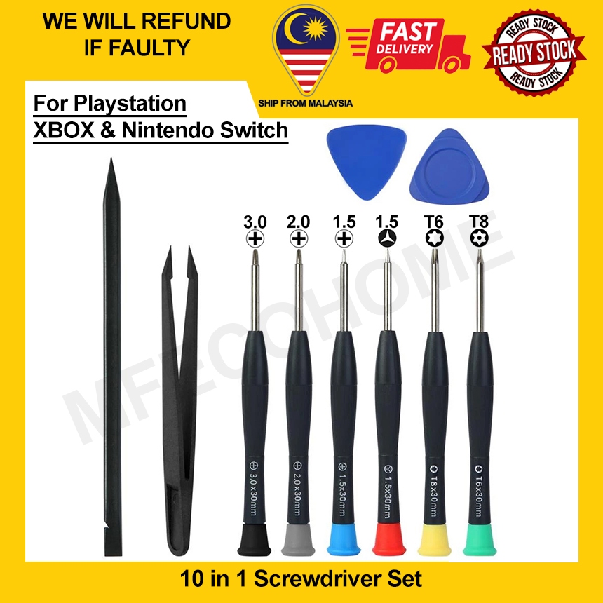 10 in 1 Screwdriver Set Torx T6 T8 Repair Tool Kit For Xbox One ...