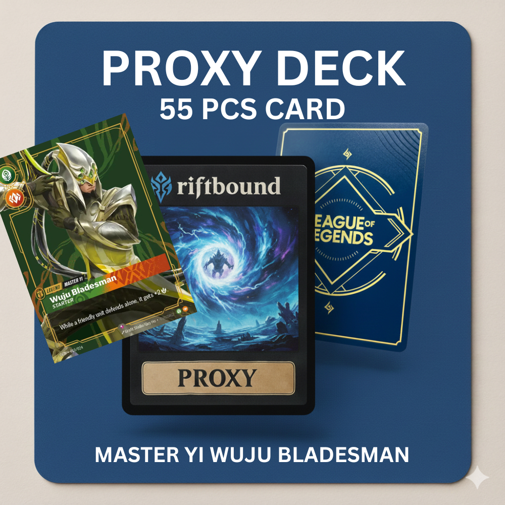 RIFTBOUND PROXY DECK – MASTER YI WUJU BLADESMAN | FULL DECK | READY TO ...