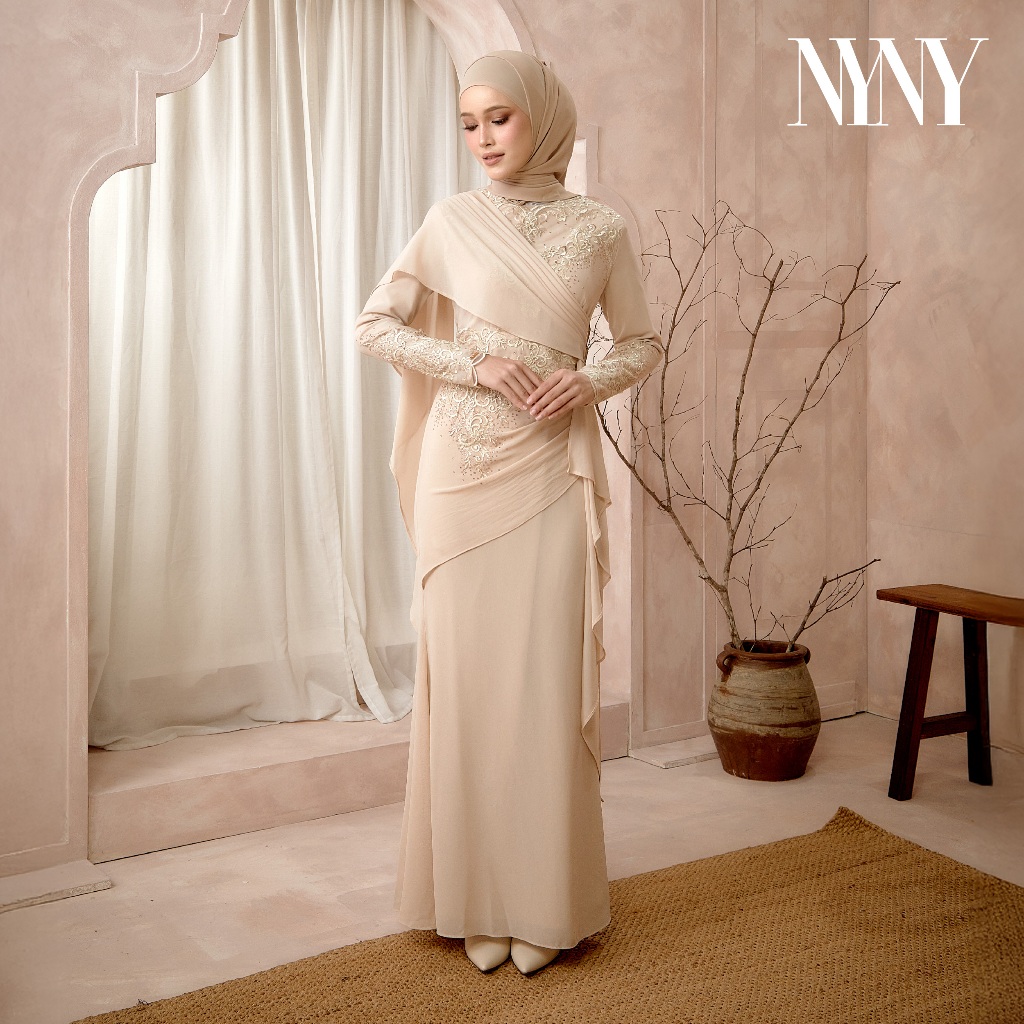 NYNY NERINA Dress Modern & Traditional Raya 2026 | Modest Wear For ...