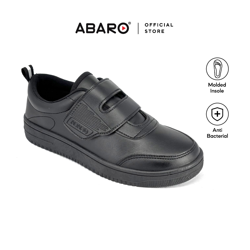 ABARO 2699 Anti Bacterial Super Comfy/School Shoes/Kasut Sekolah Hitam ...