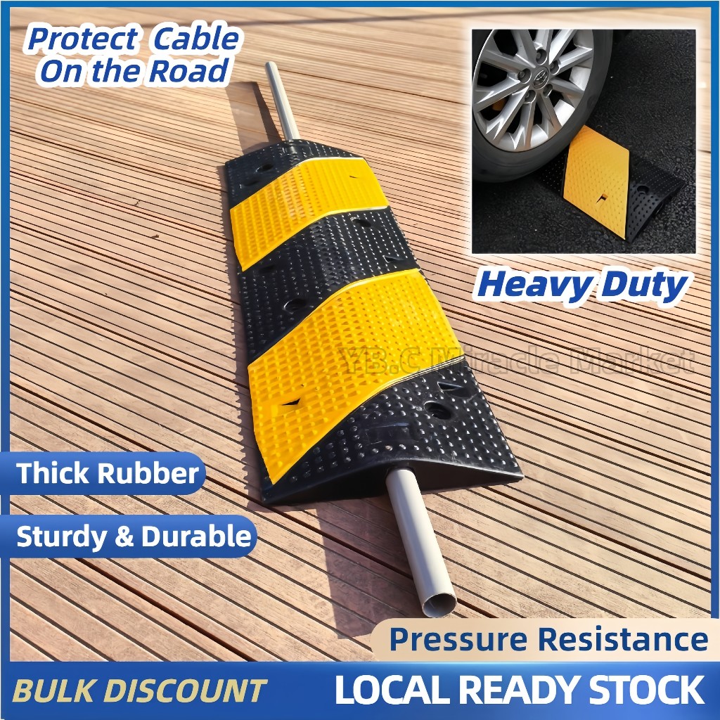 Rubber Cable Ramp Cable Pipe Protector Road Cover Hump Heavy Duty Speed ...