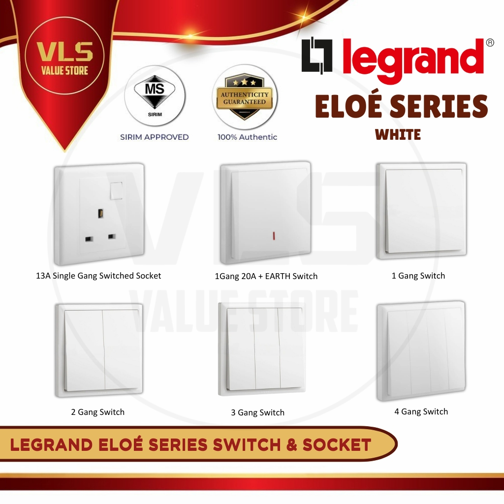 Legrand ELOÉ Series Switches & Sockets | Shopee Malaysia