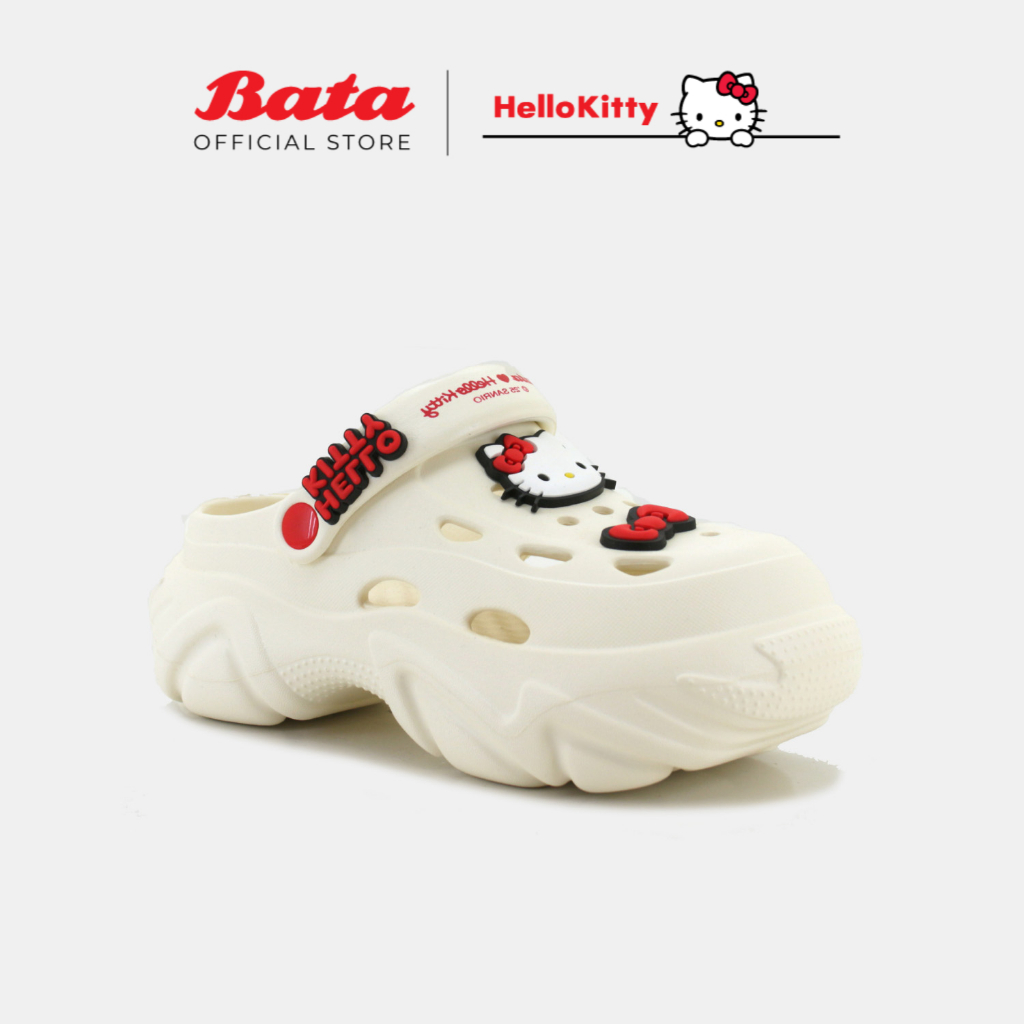 Hello Kitty Kids White Cloggy Sandal