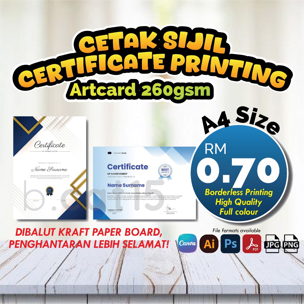 kertas sijil - Prices and Promotions - Jun 2026 | Shopee Malaysia