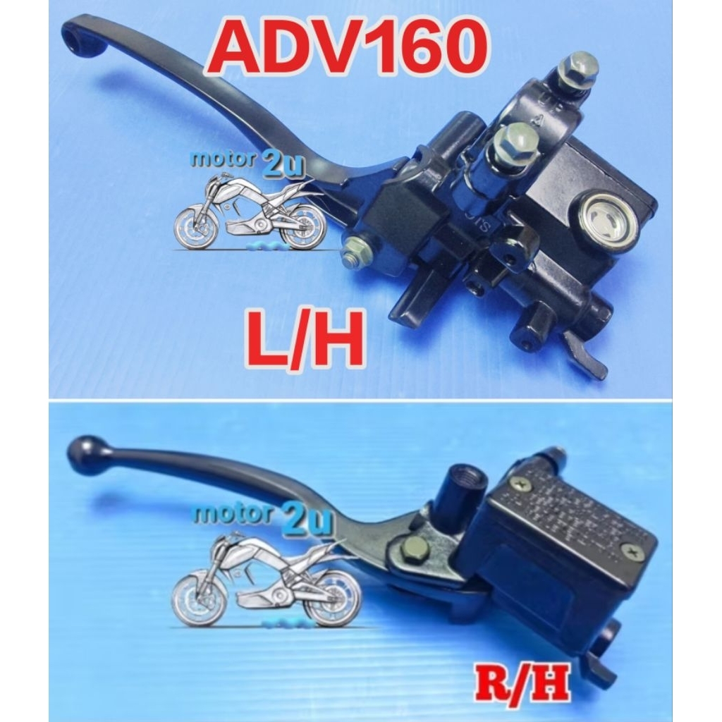 ADV160 ADV 160 Front Disc Brake Master Pump Set LH RH Disk Brek Tangan ...