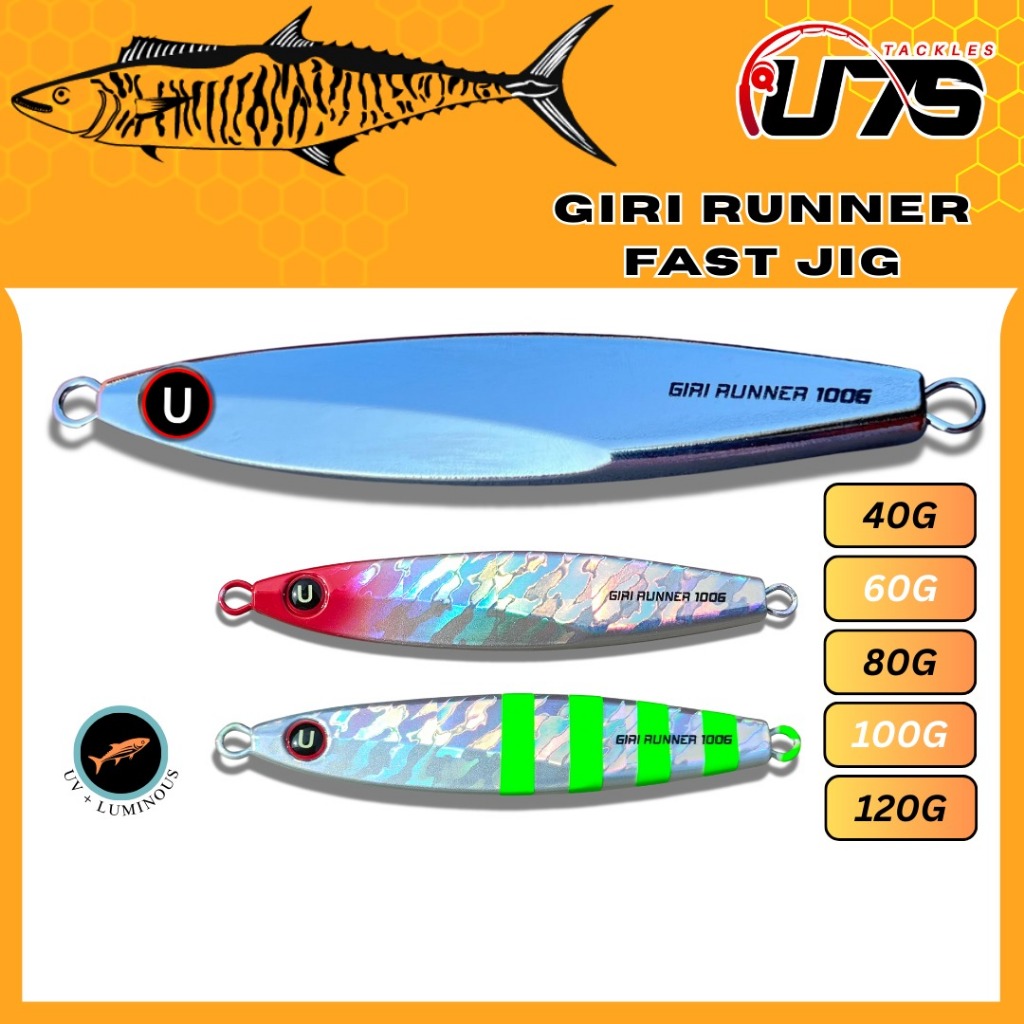 UTS Giri Runner Fast Jig 40G/60G/80G/100G/120G /Fast Jig Tenggiri ...