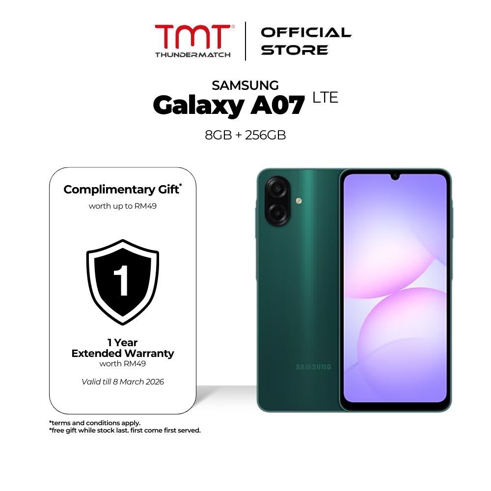 SAMSUNG Galaxy A07 LTE Smartphone (8GB RAM + 256GB ROM)
