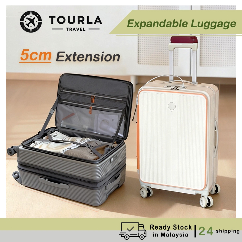 Front Opening 20/22/24/26Inch Expandable Luggage PC Luggage Deep ...