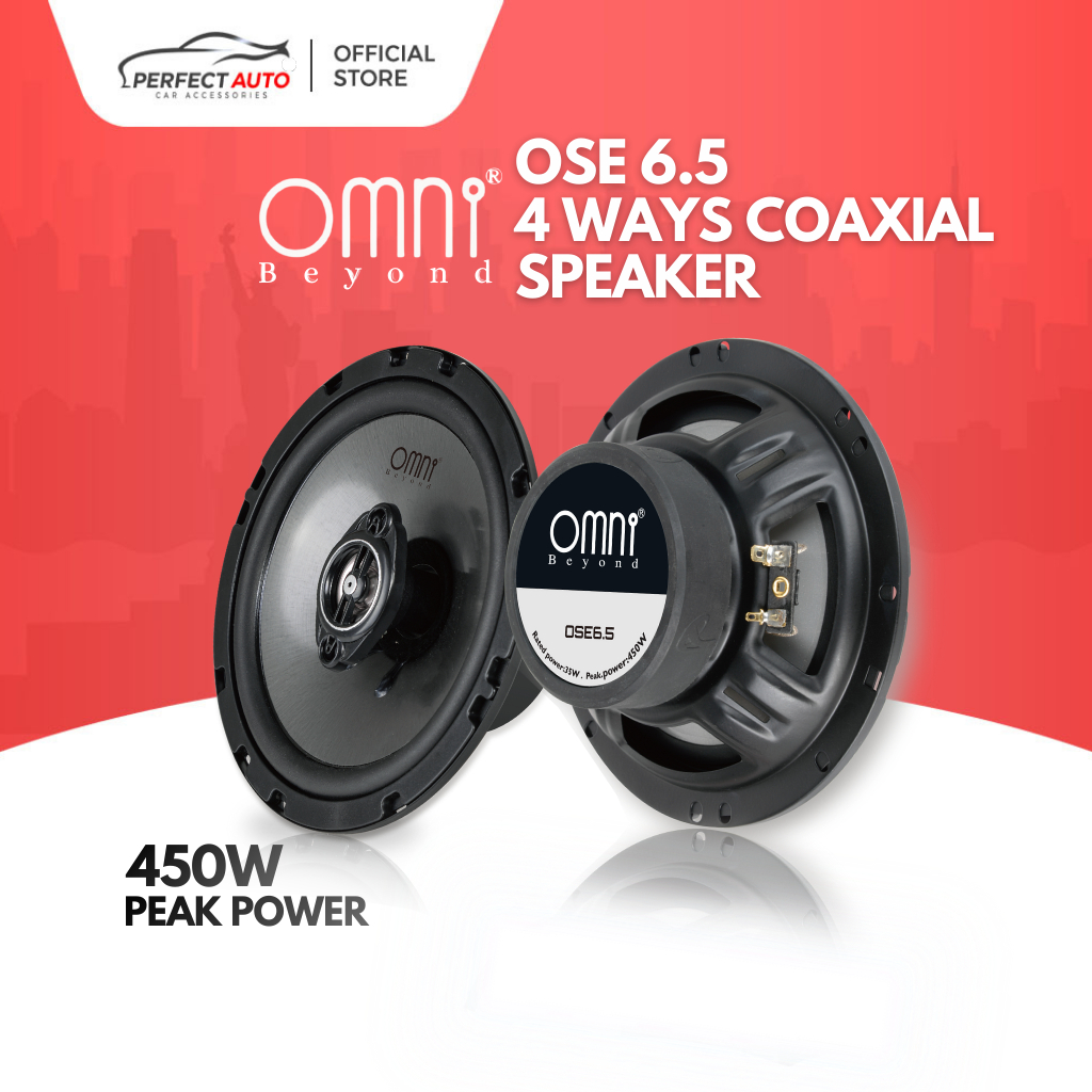 Omni Beyond 4 WAY Car Speaker OSE6.5 450W Mid Bass 6.5 Inch Myvi Axia ...