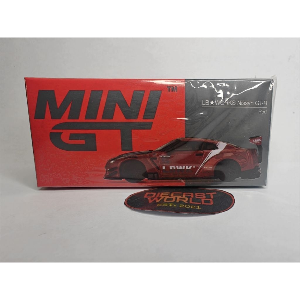 Mini GT #345 LB Works Nissan GTR R35 LBWK Type 2 Red Liberty Walk ...