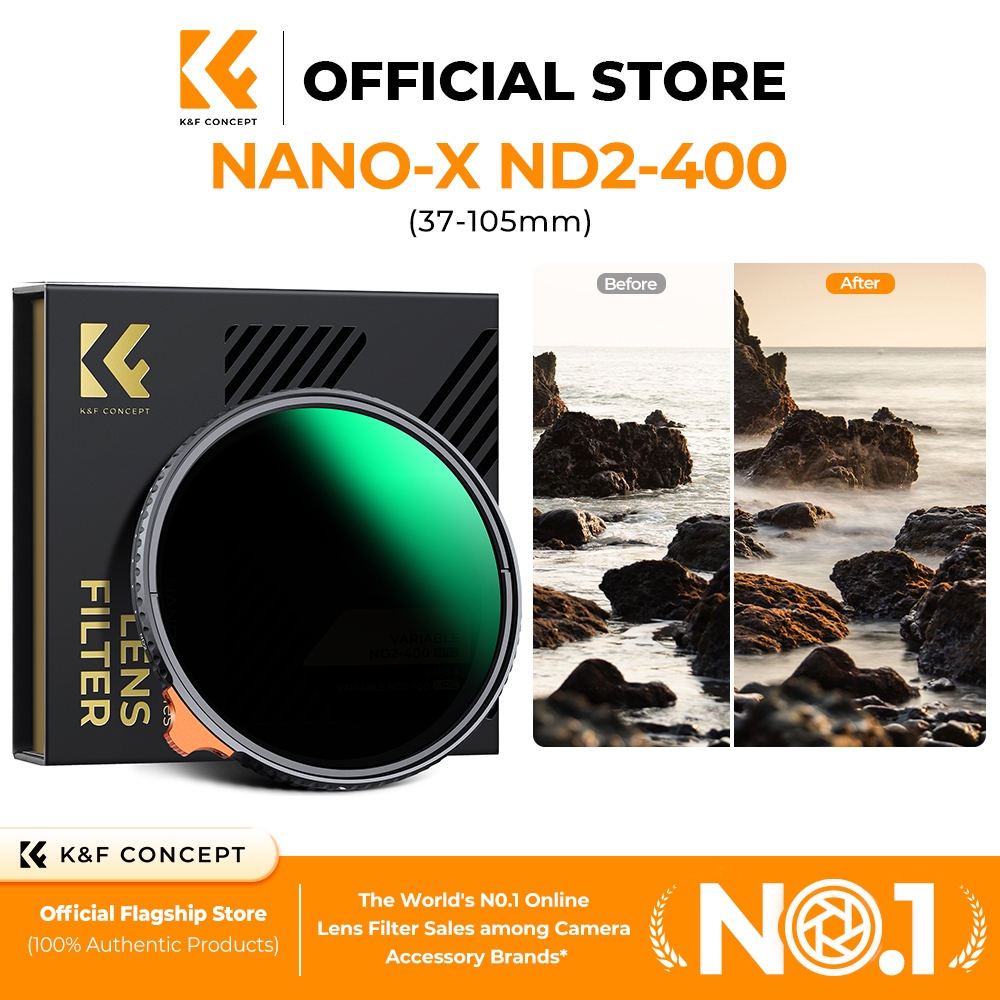 K&F CONCEPT Nano-X ND2-400 Ultra-Thin Camera Filter With Bag (52-67mm ...