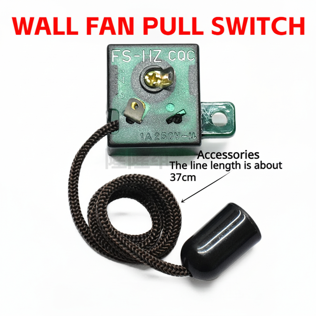 Universal Fan Pull Switch | Pull Cord Toggle | Wall-Mounted Electric ...