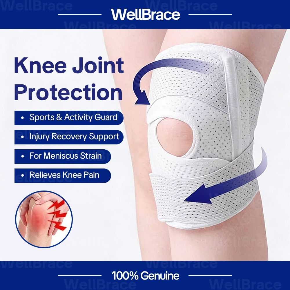 Side Spring Knee Support Brace Adjustable Straps Breathable Mesh for ...