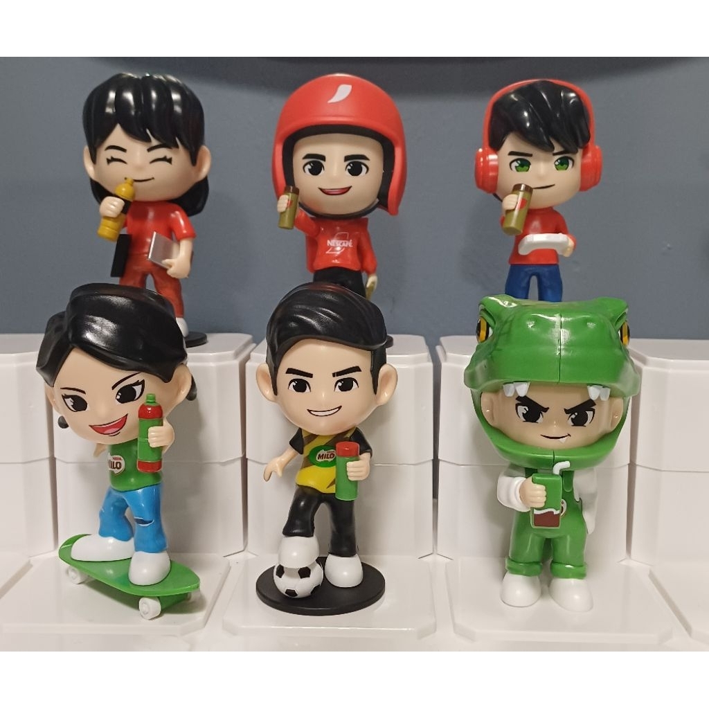 KOLEKSI EKSKLUSIF NESCAFE X MILO BLIND BOX FIGURE TOY [Complete Set ...