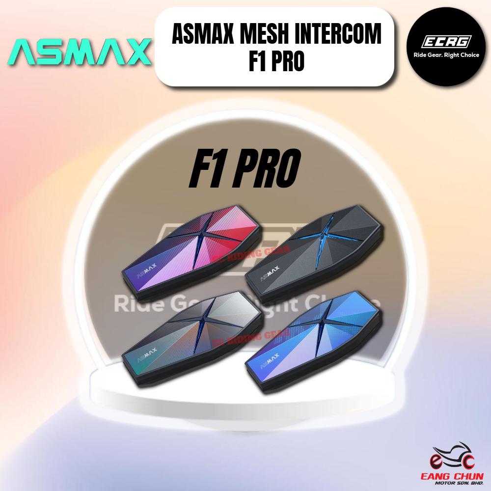 ASMAX MESH INTERCOM F1 PRO BLUETOOTH HELMET INTERCOM | Shopee Malaysia