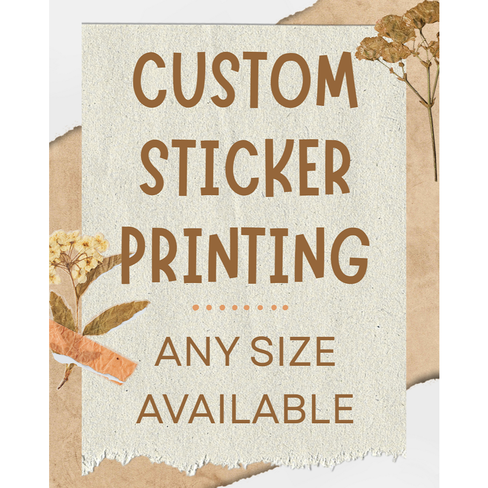 Custom sticker label printing *Any size available* Opening Promotion ...