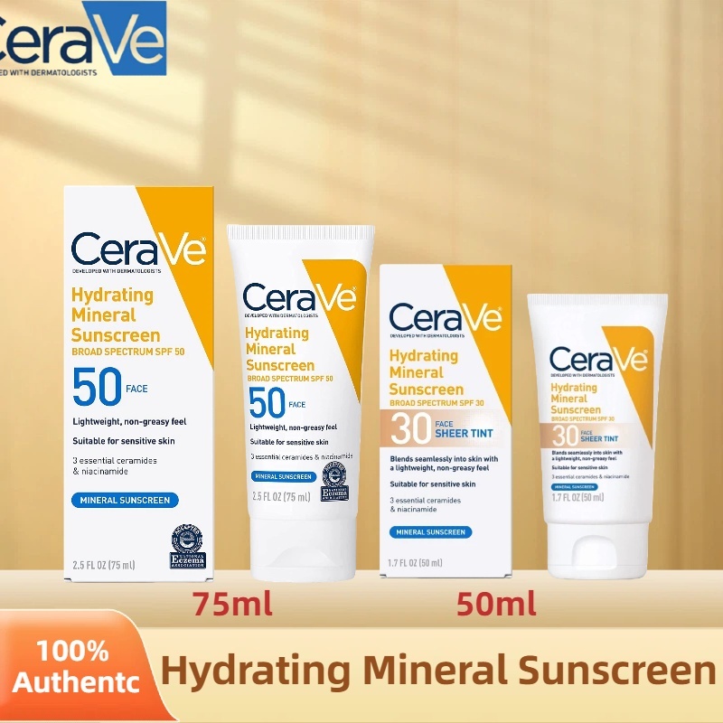 【COD】Hydrating Mineral Sunscreen cerave for Body SPF 50 for All Skin ...