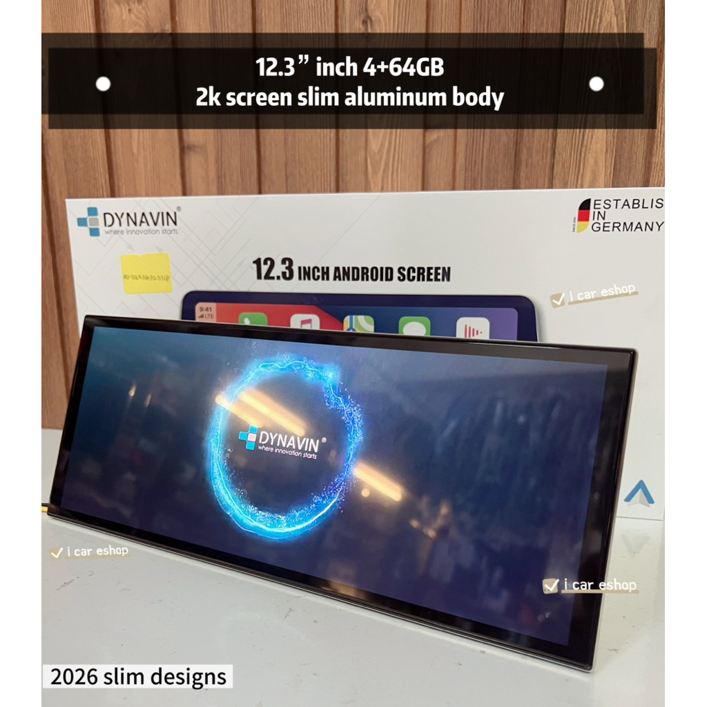 Dynavin 🇩🇪 12.3”inch 4+64gb slim aluminum panel 2k screen android ...
