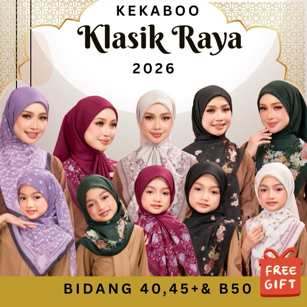 Kekaboo Tudung Bawal Cotton Klasik Raya 2026 & KENANGAN RAYA | Shopee ...