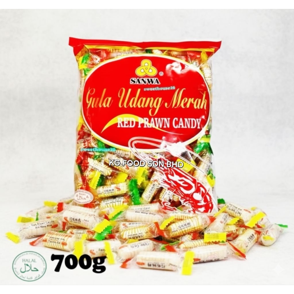 Sanwa Gula Udang Merah Red Prawn Peanut Candy 700g 红虾酥糖 | Shopee Malaysia