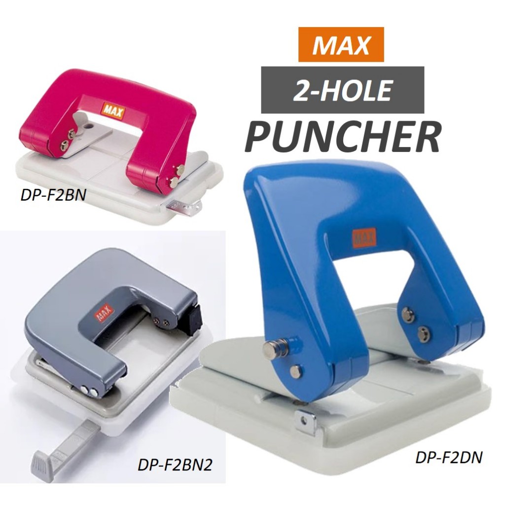 MAX Puncher 2-Hole Punch B Type and D Type DP-F2BN / DP-F2BN2 / DP-F2DN ...