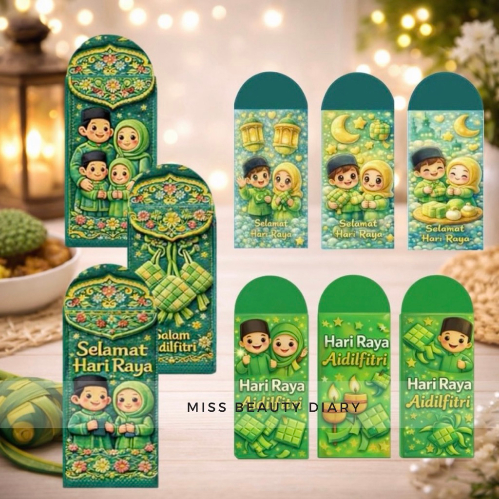 【ReadyStock】Sampul Raya Sampul Duit Raya 2026 Angpau Hari Raya 6pcs ...