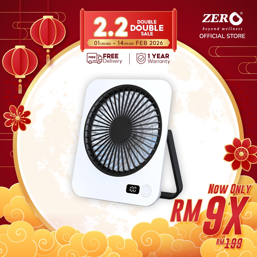 Zero Healthcare Portable Hanging Desk Fan Table Fan wireless Quite Fan ...