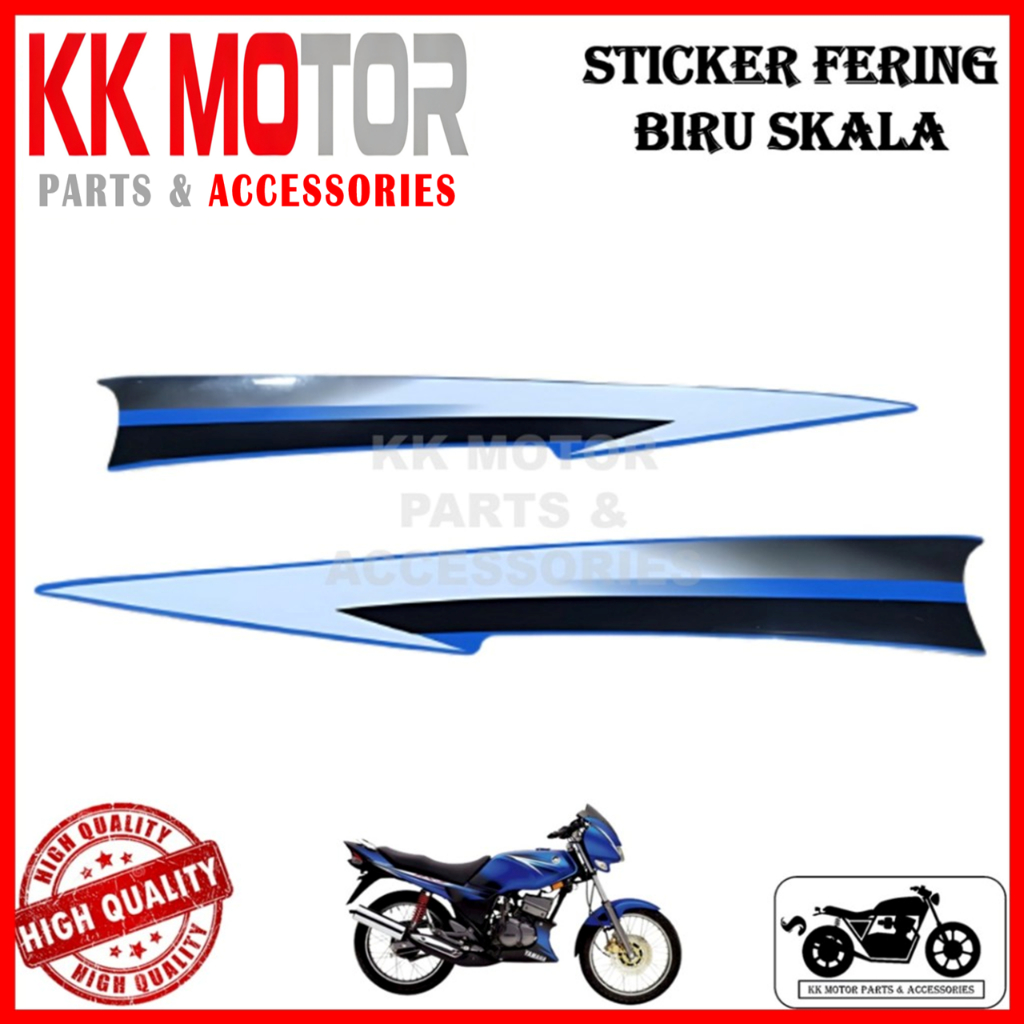 STICKER STRIPE STIKER FERING COWLING PRINT CUT YAMAHA RXZ CATALYZER 5PV ...