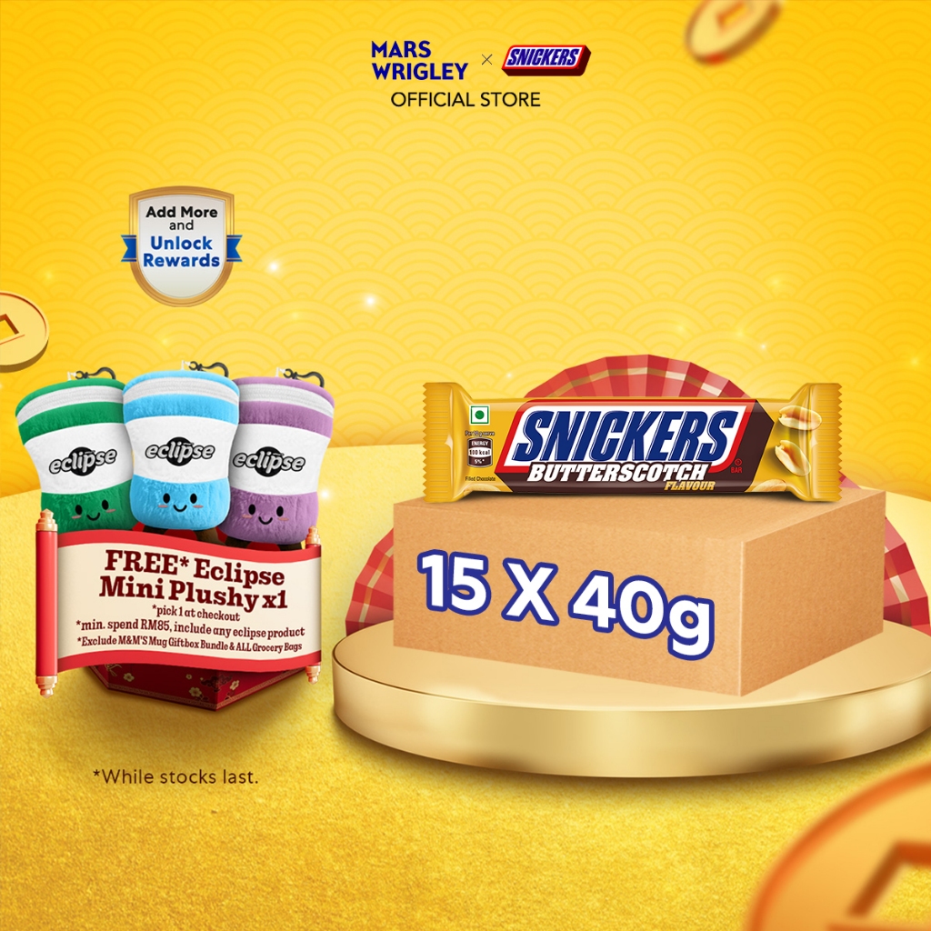 [Outer Deals] Snickers Butterscotch Single 40g Chocolate / Recharge ...