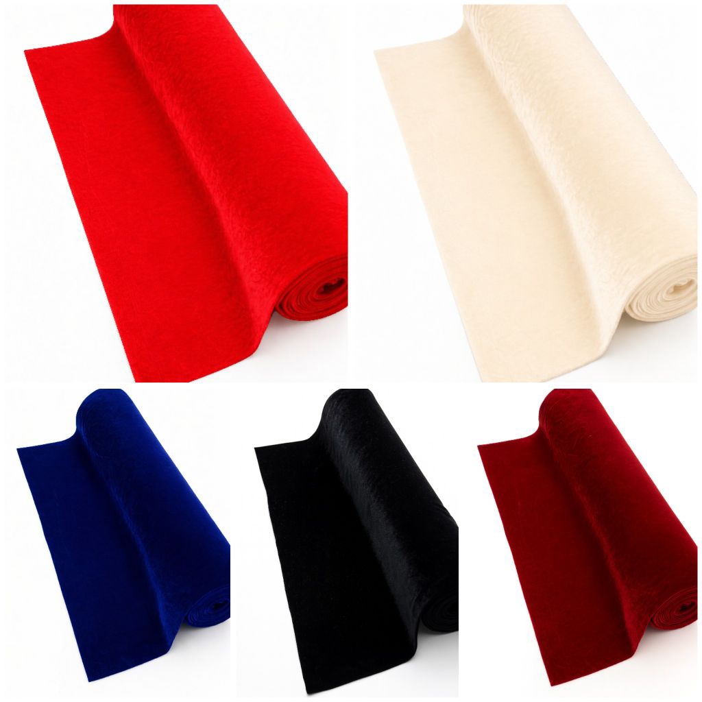 ( RL 0568 ) Kain baldu / velvet fabric 47cm x 50cm lebar jual meter ...