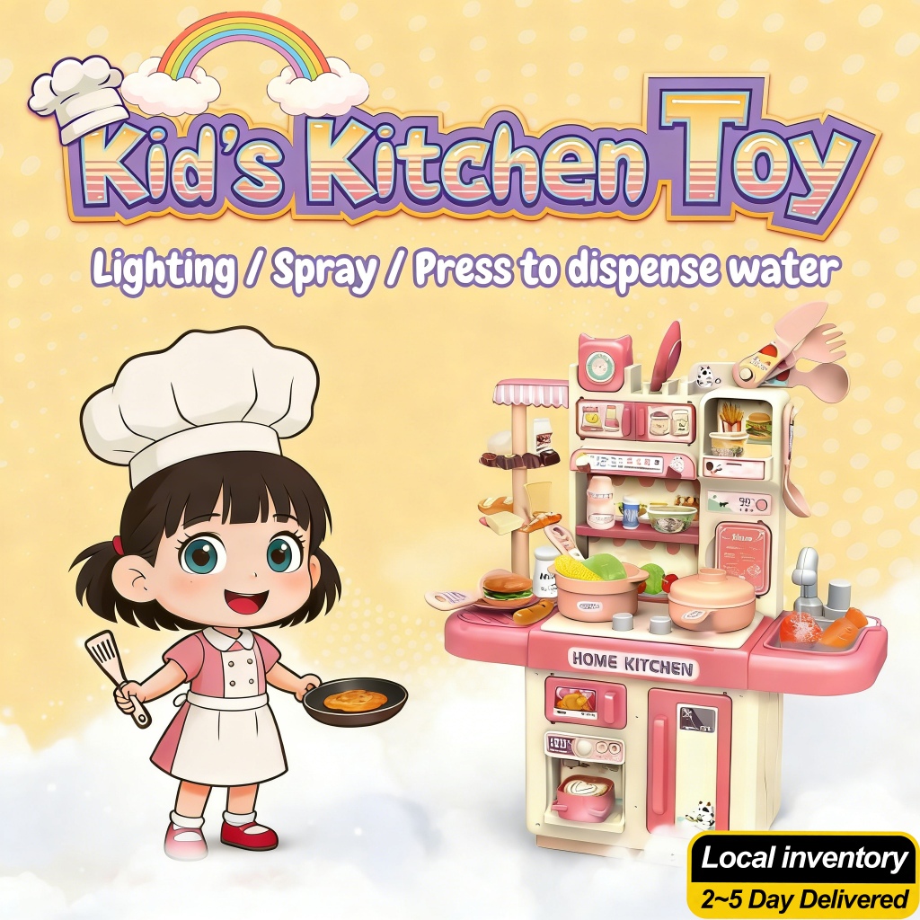 Kitchen Cooking Toys for kids Pretend Play Set Mainan Masak Masakan Set ...