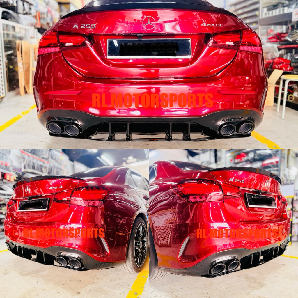 Mercedes Benz w177 v177 sedan hatchback A35 A45s AMG rear bumper ...